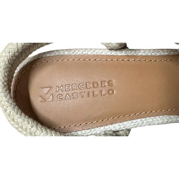 Mercedes Castillo Audra Platform Sandals in Natural NWB Size 8 1/2 - Picture 7 of 9